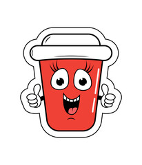 Drinking Cup Cartoon