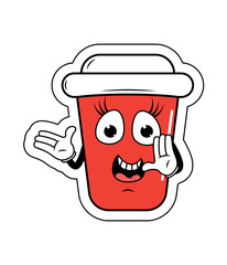 Drinking Cup Cartoon