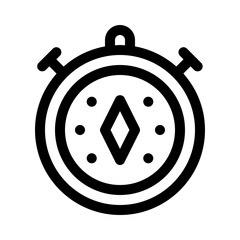 compass line icon
