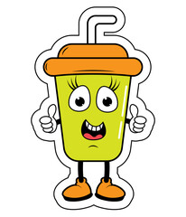 Drinking Cup Cartoon