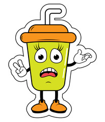 Drnking Cup Cartoon