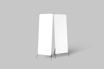 Blank X-Banner White