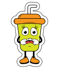 Drnking Cup Cartoon