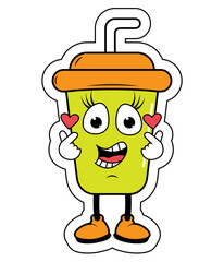 Drnking Cup Cartoon