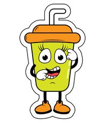 Drnking Cup Cartoon