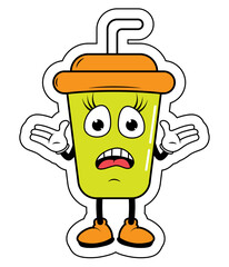 Drnking Cup Cartoon