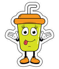 Drnking Cup Cartoon
