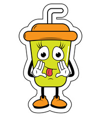 Drnking Cup Cartoon