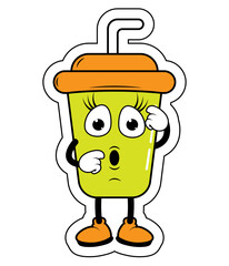 Drnking Cup Cartoon