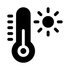 hot glyph icon