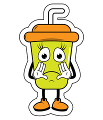Drnking Cup Cartoon