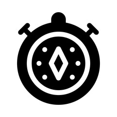 compass glyph icon
