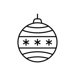 Christmas Ball vector icon