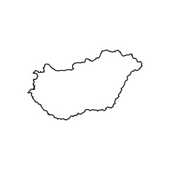 Hungary map icon