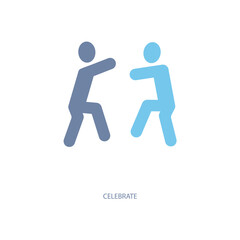 celebrate concept line icon. Simple element illustration. celebrate concept outline symbol design.