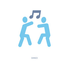 dance concept line icon. Simple element illustration. dance concept outline symbol design.