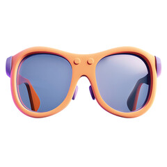 Colorful sunglasses with reflective lenses offering UV protection, perfect for a sunny day at the beach or outdoor activities.