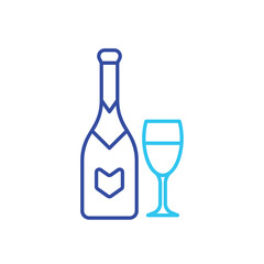 Champagne vector icon