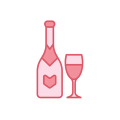 Champagne vector icon