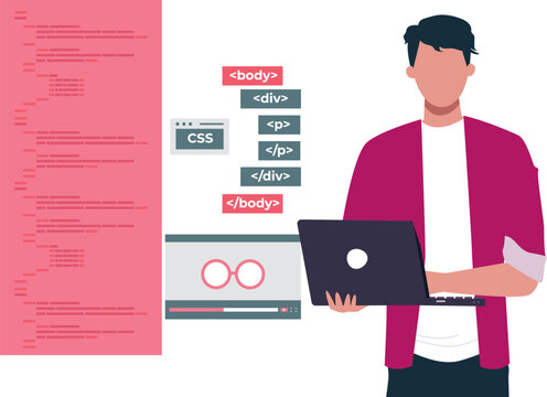 The guy is creating a CSS file.