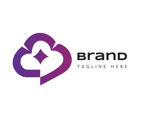 Cloud logo icon design template elements. Usable for Branding, Business and Technology Logos.
