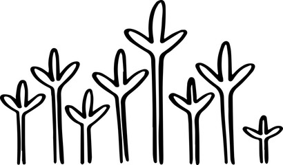 cute cartoon plant drawing.