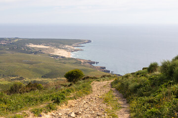 Breathtaking view of sintra cascais natural park coastline