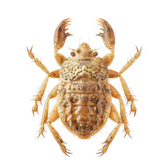 Obraz premium Mite top view isolated on white background