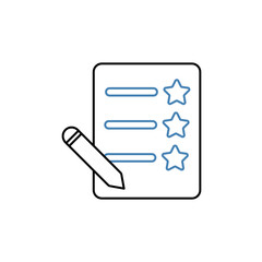resolutions concept line icon. Simple element illustration. resolutions concept outline symbol design.