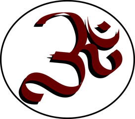 Om Symbol Icon Vector Image