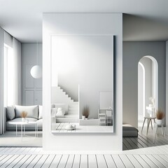 A mirror in A room style interior set design optimized optimized professional.