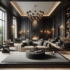 A room style interior set design with a large fireplace and couches informative optimized unique.