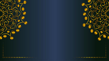 Luxury background with decorative mandala design, Luxury golden mandala decorative background