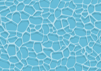 青色の光る水面のイメージのイラスト

