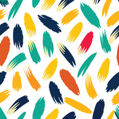 Seamless pattern with brush strokes