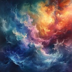 Obraz premium Powerful Abstract Cloud Formations