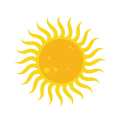 Sun in vintage style vector illustration