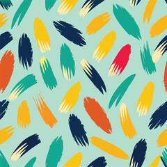 Seamless pattern with brush strokes