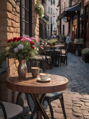 Fototapeta premium French Coffeeshop Travelling Photography Art