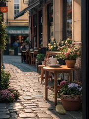 Fototapeta premium French Coffeeshop Travelling Photography Art