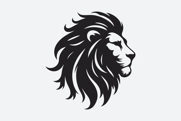 Lion Face Logo Icon Vector Illustration