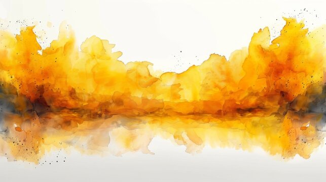 Yellow watercolor background, ideal for adding a soft and artistic touch to your design projects.