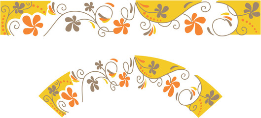 chain design2.eps-of 3 colors for cup and plate decoration also used as ceramic design.