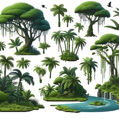 A collection of tree design drawing graphics and plants eyecatching Illustrative eyecatching uniqueaccessible.
