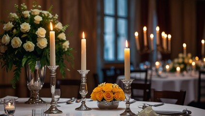 table setting for reception