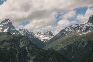 Landschaftsansicht einer Schweizer Alp