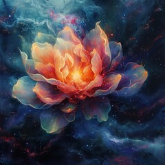Galactic Bloom: Nebulaic Power Blossom