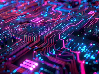Circuitry lines on digital display