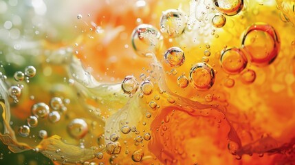 Citrus-hued abstraction backgrounds