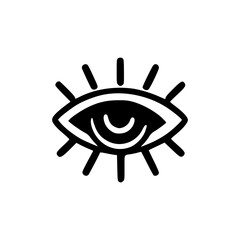eye sticker tshirt fashion vector illustration template design